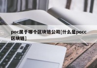 poc属于哪个区块链公司[什么是pocc区块链]